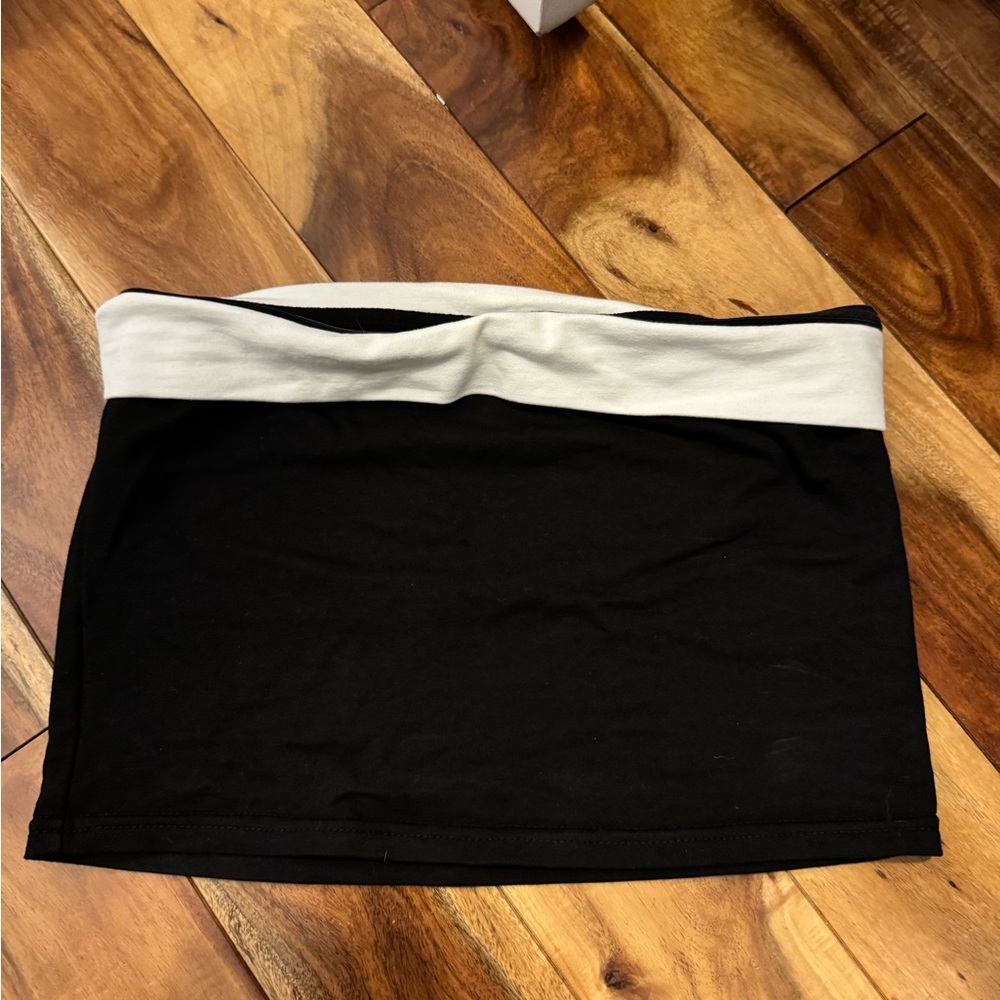 Edikted Black and White Tube Top